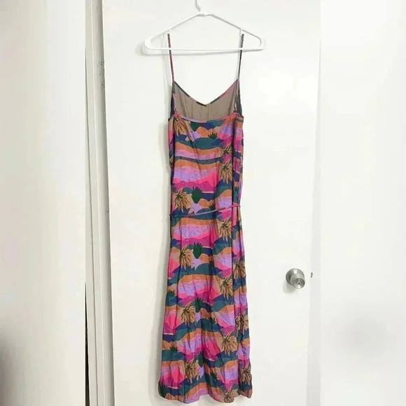 Marie Sixtine Boho Desert Print Dress With Front Slit Like New - Picture 2 of 4